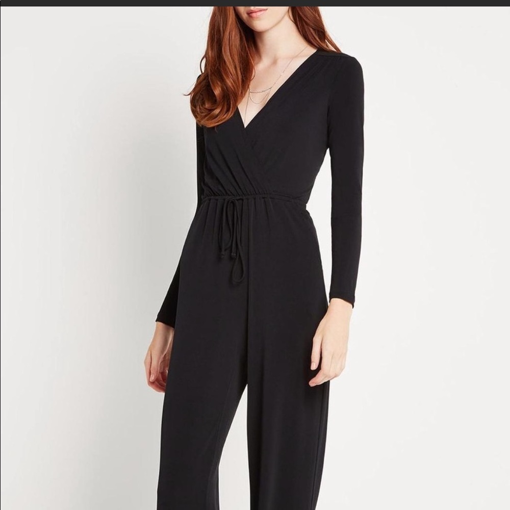 BCBGeneration Long Sleeve Black Jumpsuit